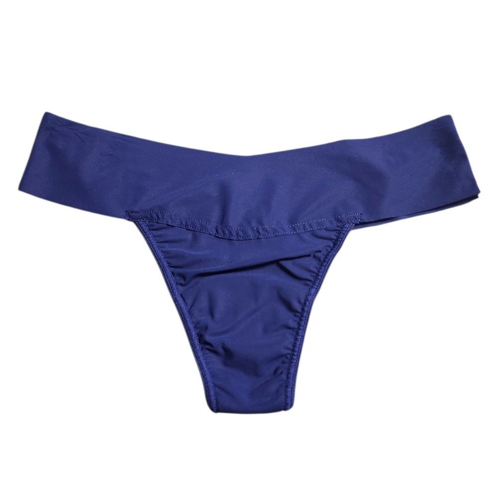 Hanky Panky BreatheSoft Natural‎ Rise Thong Odyssey Blue Royal S New With Tags